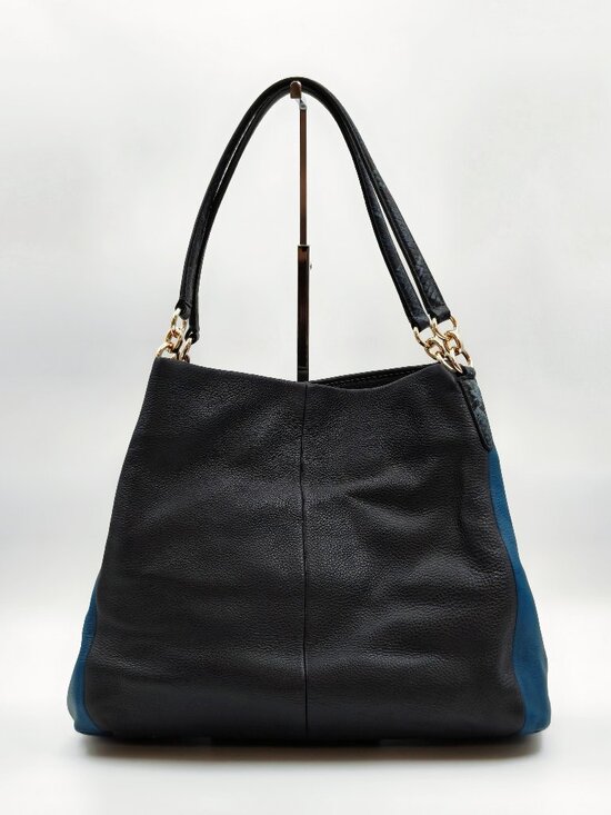 Coach Handbags - Coach Black Pebbled Leather Large Shoulder Hobo Bag Gold Hardware